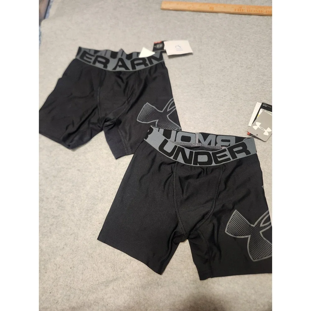 Under Armour Boxer‎ Brief Boys Large YLG HeatGear Fitted Performance Underwear
